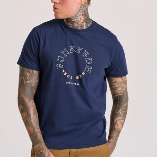 FUNKY BUDDHA T-shirt με graphic τύπωμα στο στήθος