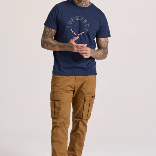 FUNKY BUDDHA T-shirt με graphic τύπωμα στο στήθος