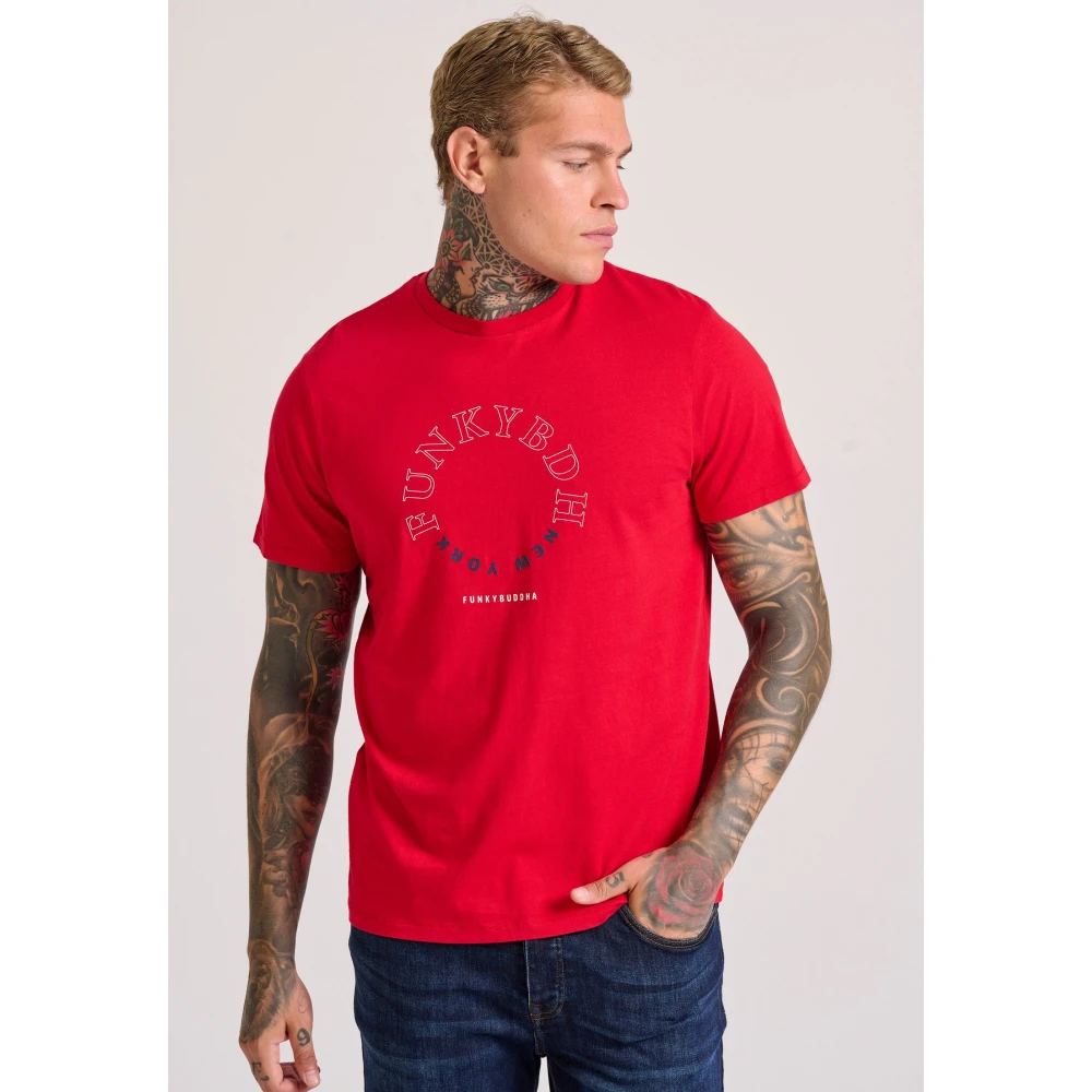FUNKY BUDDHA T-shirt με graphic τύπωμα στο στήθος