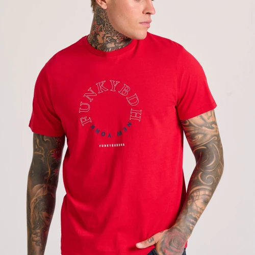 FUNKY BUDDHA T-shirt με graphic τύπωμα στο στήθος