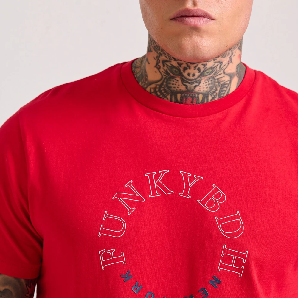FUNKY BUDDHA T-shirt με graphic τύπωμα στο στήθος