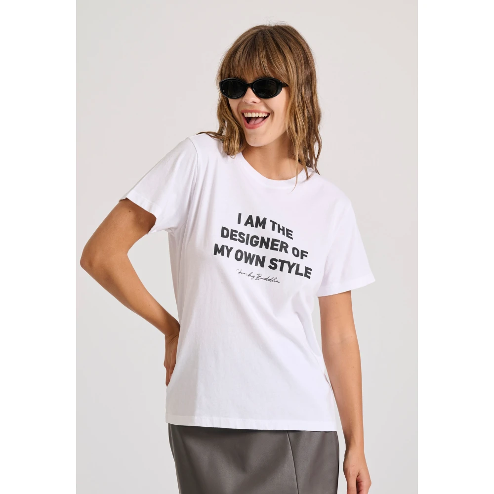 FUNKY BUDDHA T-shirt με text artwork τύπωμα στο στήθος