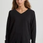 FUNKY BUDDHA V-neck πλεκτή μπλούζα με βισκόζη