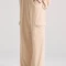 FUNKY BUDDHA Wide leg cargo παντελόνι σε βελουτέ ύφασμα