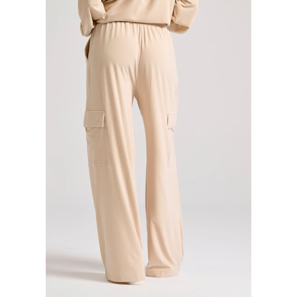 FUNKY BUDDHA Wide leg cargo παντελόνι σε βελουτέ ύφασμα