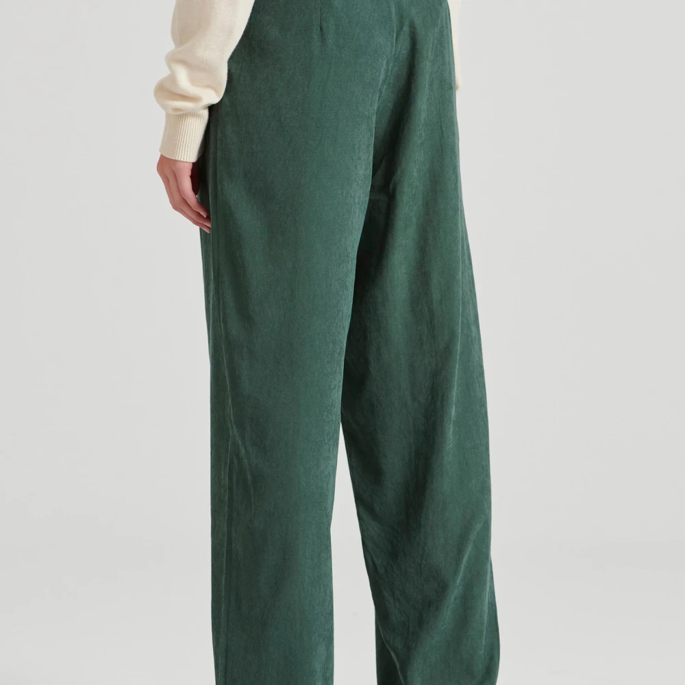FUNKY BUDDHA Wide leg fit παντελόνι με μονή πιέτα στη μέση