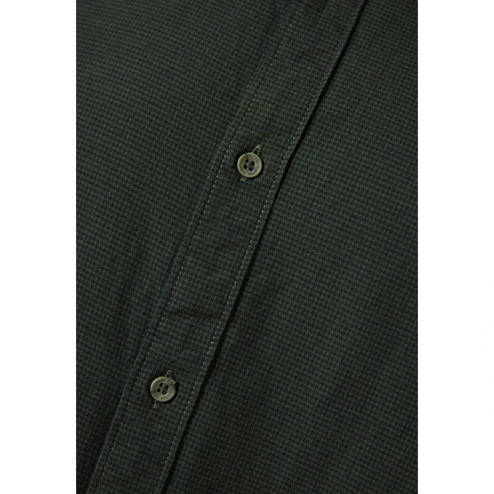 FUNKY BUDDHA Yarn dyed πουκάμισο με micro-checked pattern