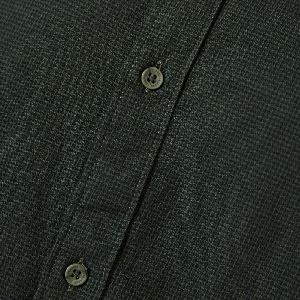 FUNKY BUDDHA Yarn dyed πουκάμισο με micro-checked pattern