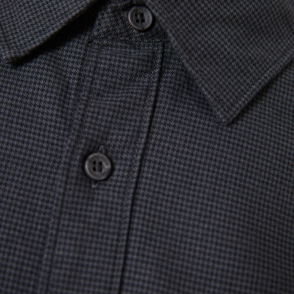 FUNKY BUDDHA Yarn dyed πουκάμισο με micro-checked pattern