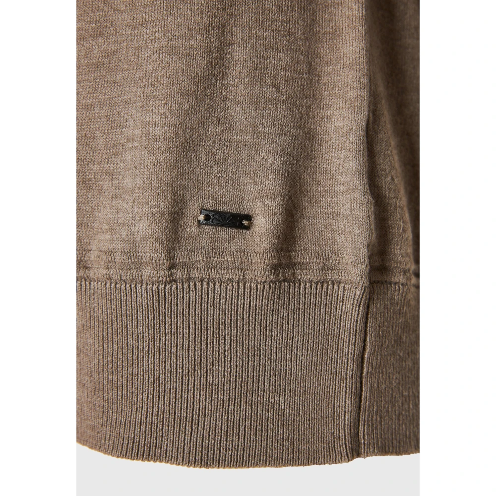 FUNKY BUDDHA Ανδρική πλεκτή μπλούζα με ψηλή λαιμόκοψη