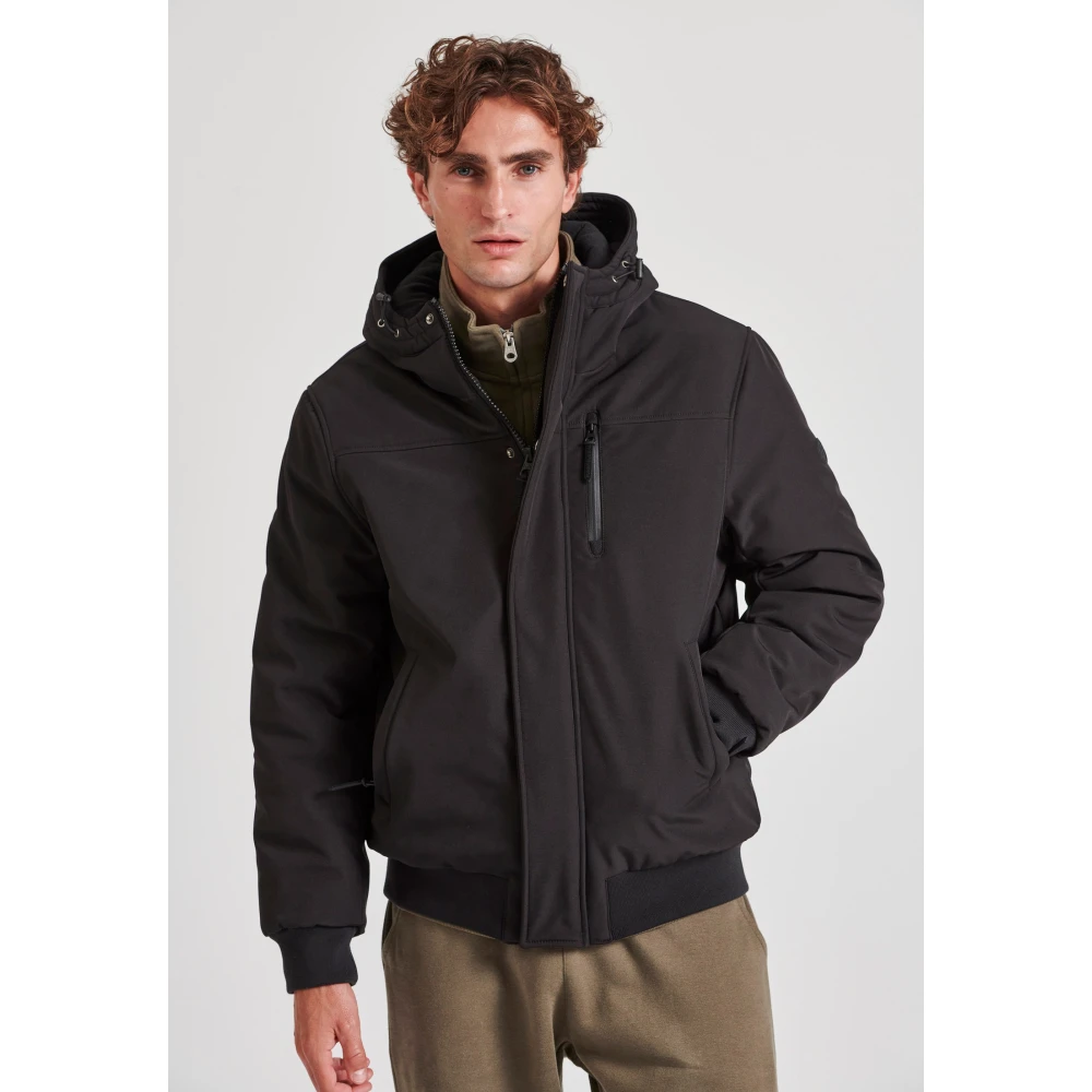 FUNKY BUDDHA Ανδρικό bomber μπουφάν με κουκούλα
