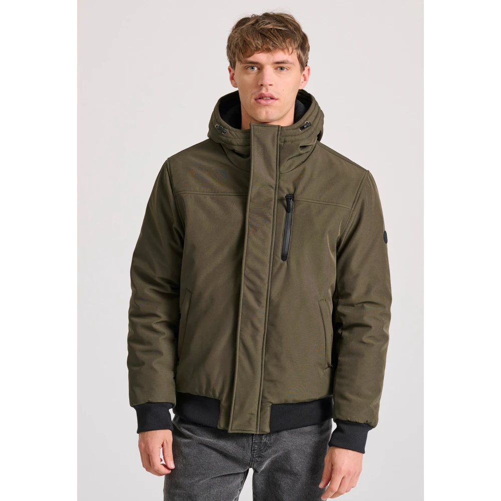 FUNKY BUDDHA Ανδρικό bomber μπουφάν με κουκούλα