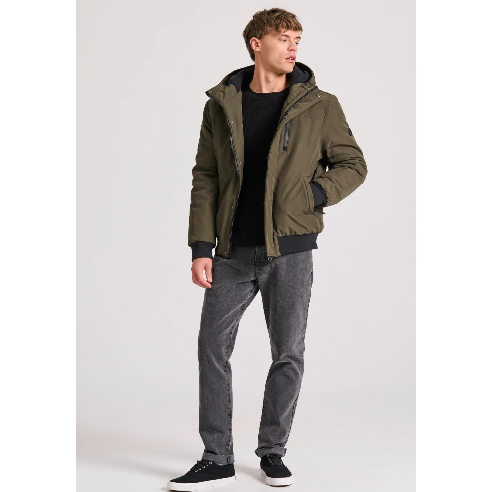 FUNKY BUDDHA Ανδρικό bomber μπουφάν με κουκούλα