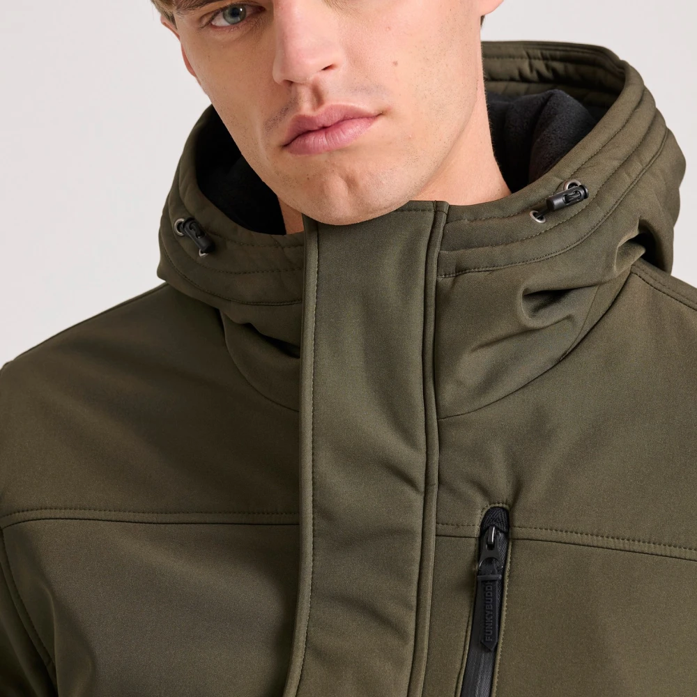 FUNKY BUDDHA Ανδρικό bomber μπουφάν με κουκούλα