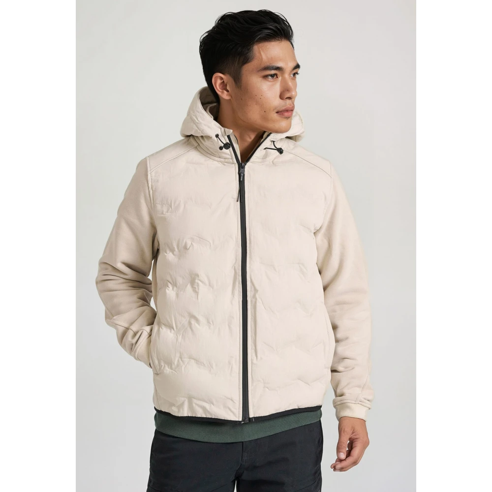 FUNKY BUDDHA Ανδρικό casual μπουφάν με καπιτονέ επένδυση