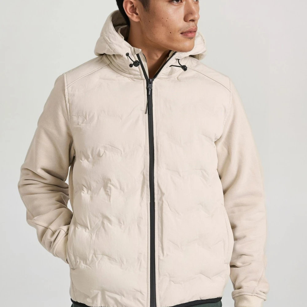 FUNKY BUDDHA Ανδρικό casual μπουφάν με καπιτονέ επένδυση