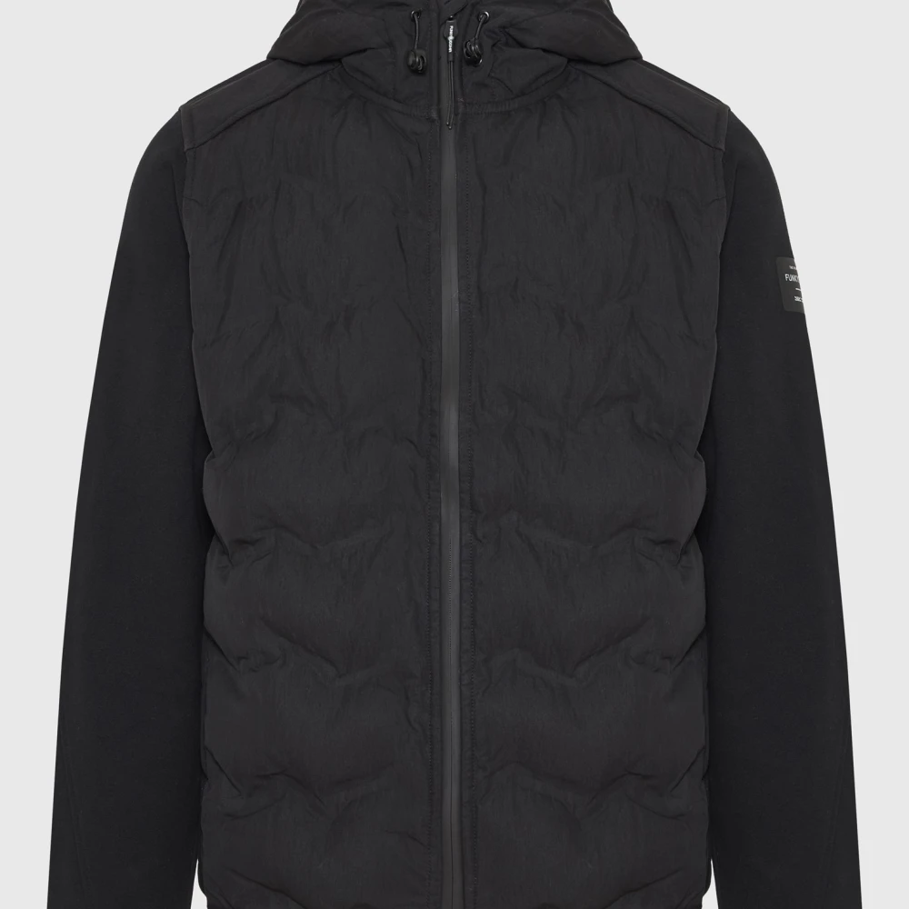 FUNKY BUDDHA Ανδρικό casual μπουφάν με καπιτονέ επένδυση