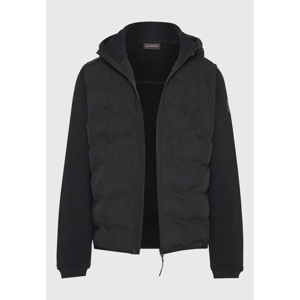 FUNKY BUDDHA Ανδρικό casual μπουφάν με καπιτονέ επένδυση