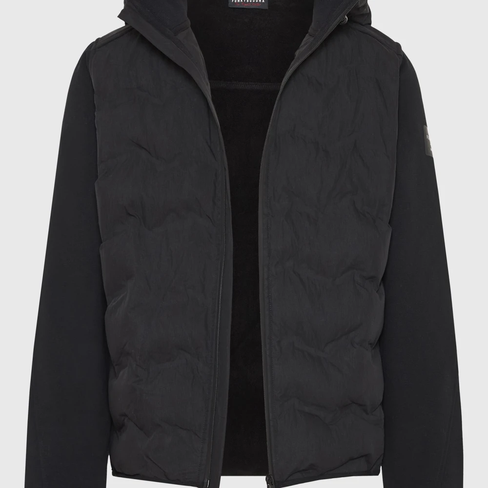 FUNKY BUDDHA Ανδρικό casual μπουφάν με καπιτονέ επένδυση