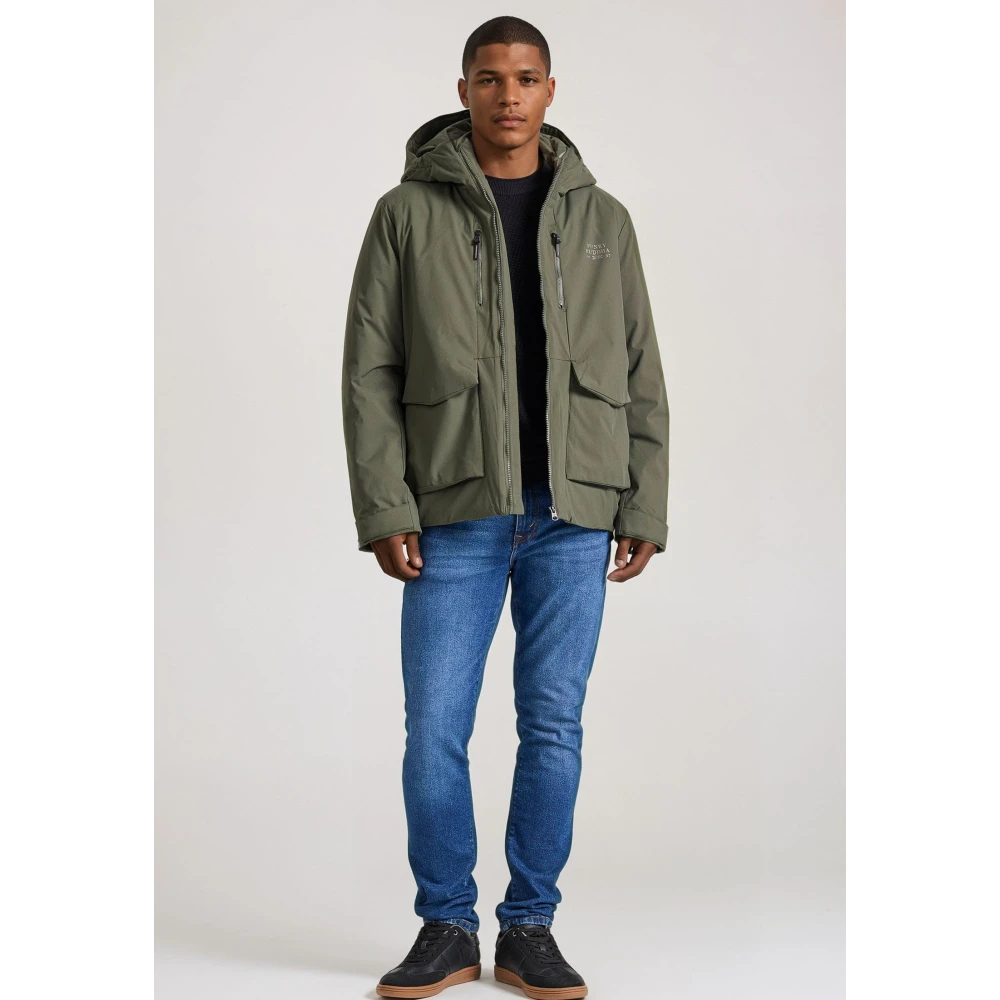 FUNKY BUDDHA Ανδρικό casual μπουφάν με κουκούλα