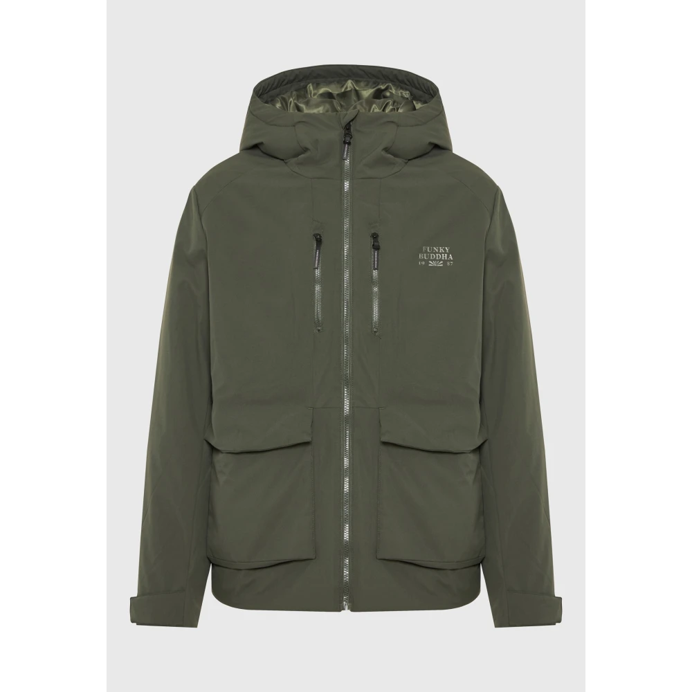 FUNKY BUDDHA Ανδρικό casual μπουφάν με κουκούλα