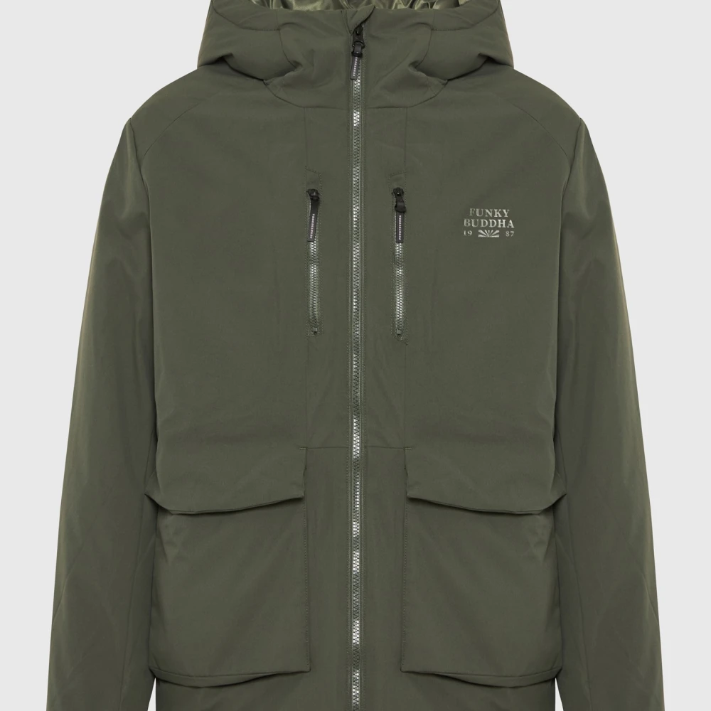 FUNKY BUDDHA Ανδρικό casual μπουφάν με κουκούλα