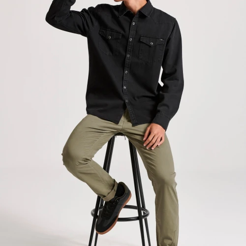 FUNKY BUDDHA Ανδρικό chino παντελόνι - The essentials