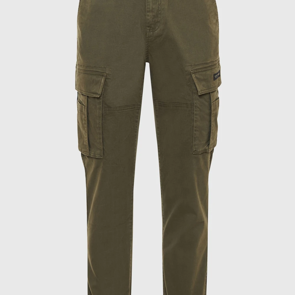 FUNKY BUDDHA Ανδρικό comfort cargo παντελόνι με cuffed τελείωμα