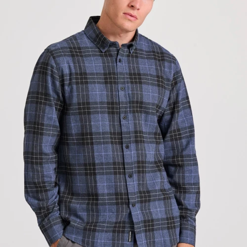 FUNKY BUDDHA Ανδρικό flannel καρό πουκάμισο