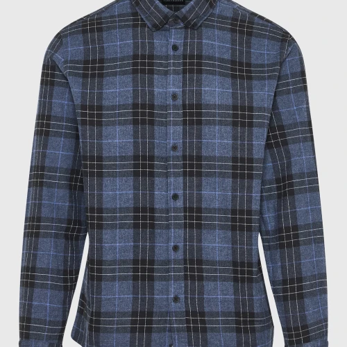 FUNKY BUDDHA Ανδρικό flannel καρό πουκάμισο