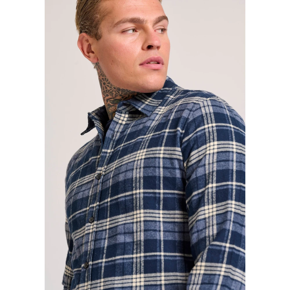 FUNKY BUDDHA Ανδρικό flannel καρό πουκάμισο
