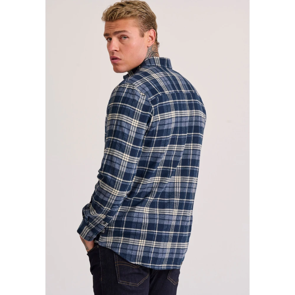 FUNKY BUDDHA Ανδρικό flannel καρό πουκάμισο