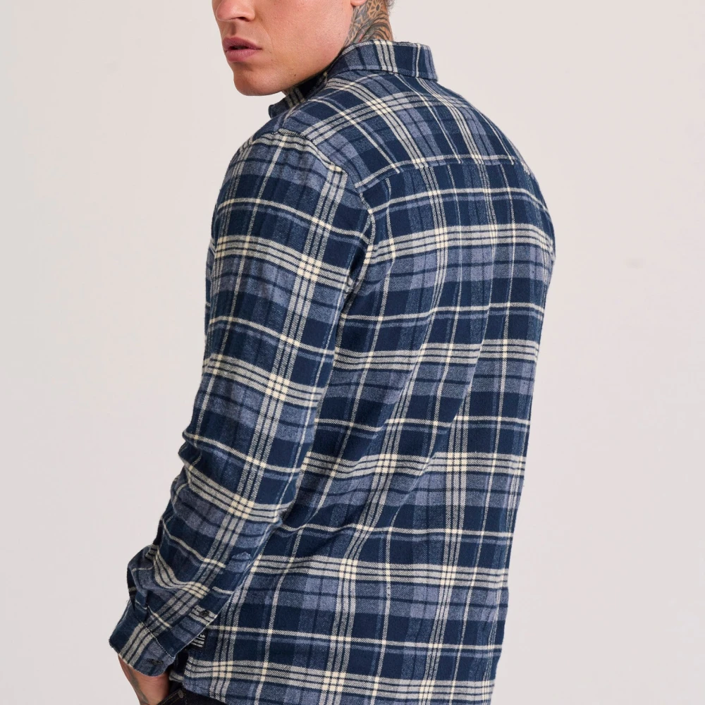 FUNKY BUDDHA Ανδρικό flannel καρό πουκάμισο