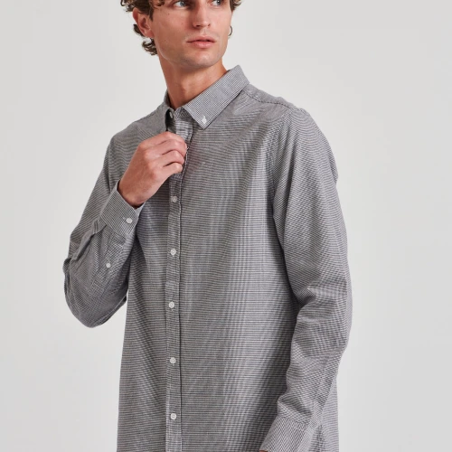 FUNKY BUDDHA Ανδρικό flannel πουκάμισο με μοτίβο