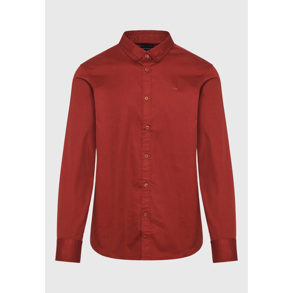 FUNKY BUDDHA Ανδρικό garment dyed twill πουκάμισο