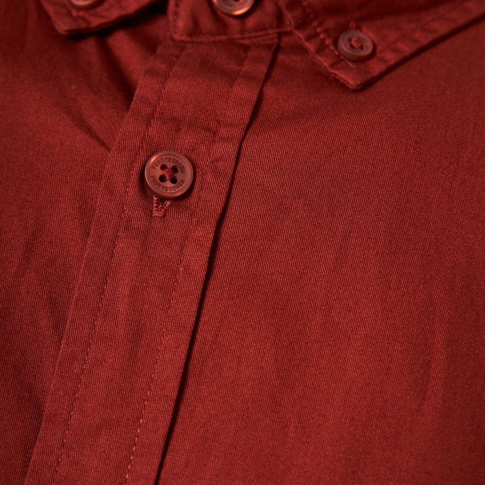 FUNKY BUDDHA Ανδρικό garment dyed twill πουκάμισο