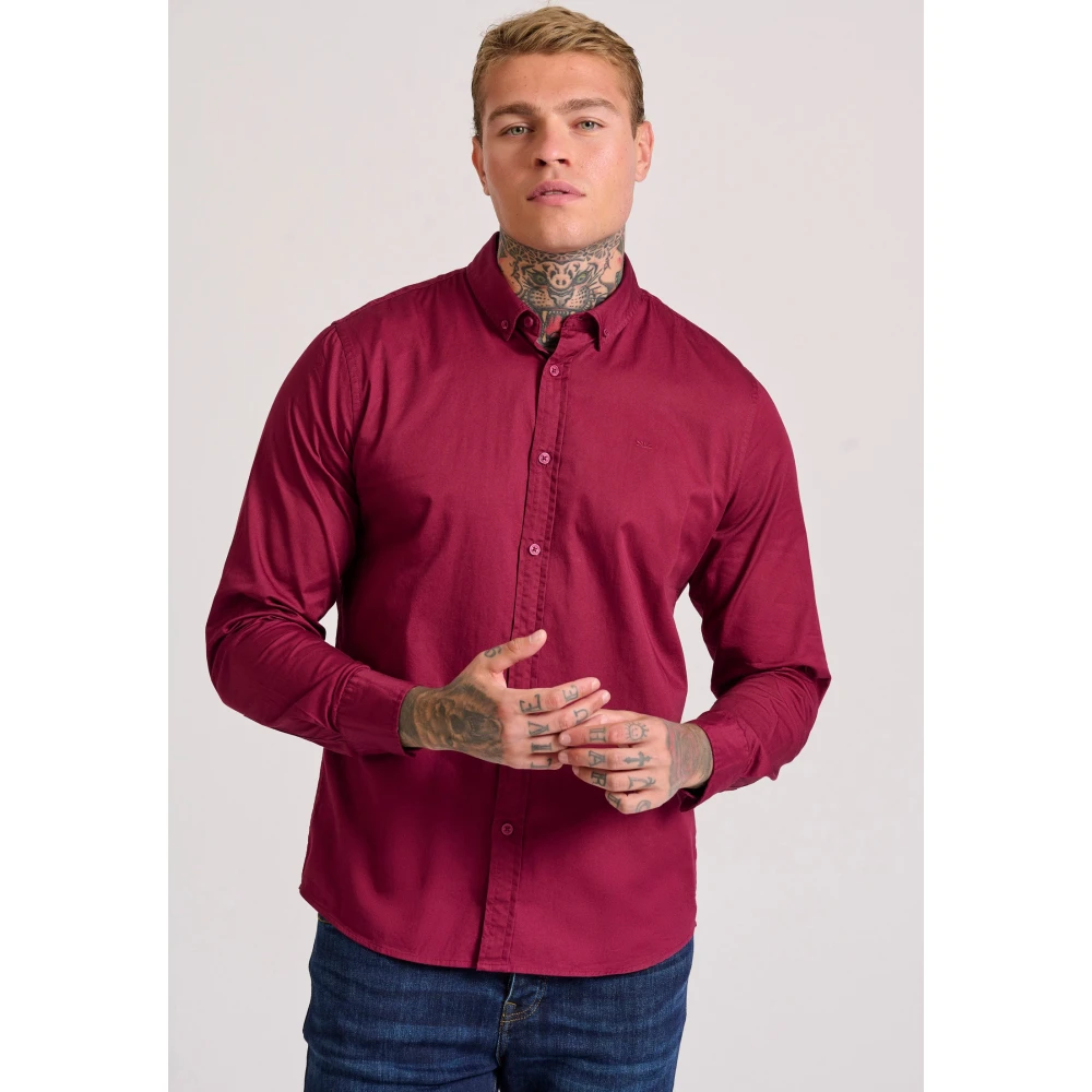 FUNKY BUDDHA Ανδρικό garment dyed twill πουκάμισο