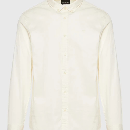 FUNKY BUDDHA Ανδρικό garment dyed twill πουκάμισο