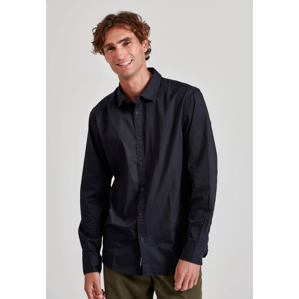 FUNKY BUDDHA Ανδρικό garment dyed twill πουκάμισο