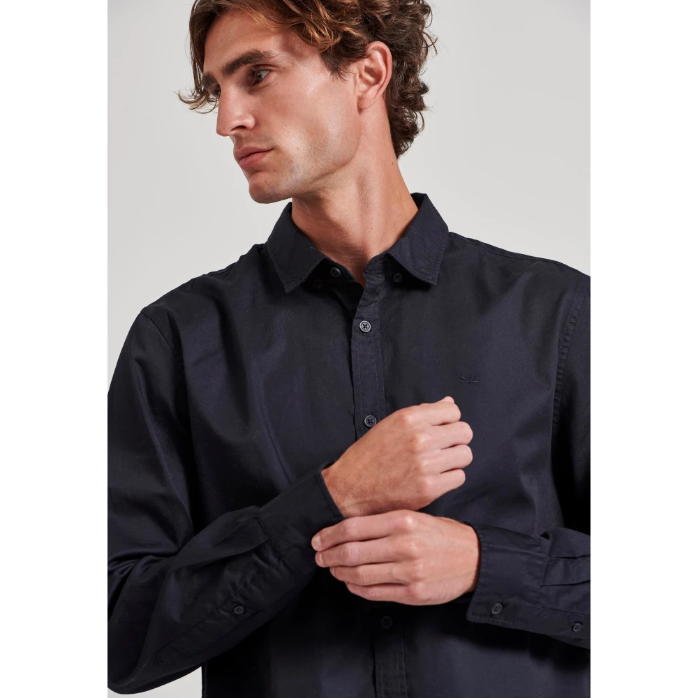 FUNKY BUDDHA Ανδρικό garment dyed twill πουκάμισο