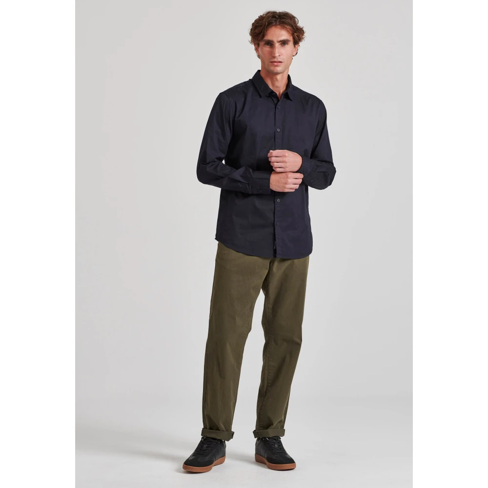 FUNKY BUDDHA Ανδρικό garment dyed twill πουκάμισο