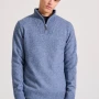 FUNKY BUDDHA Ανδρικό half-zip πλεκτό πουλόβερ
