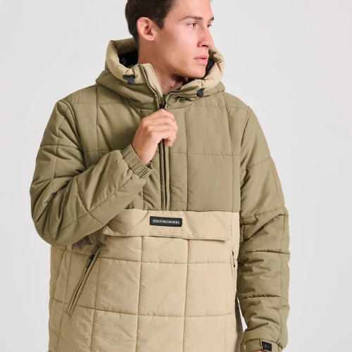FUNKY BUDDHA Ανδρικό overhead jacket με κουκούλα