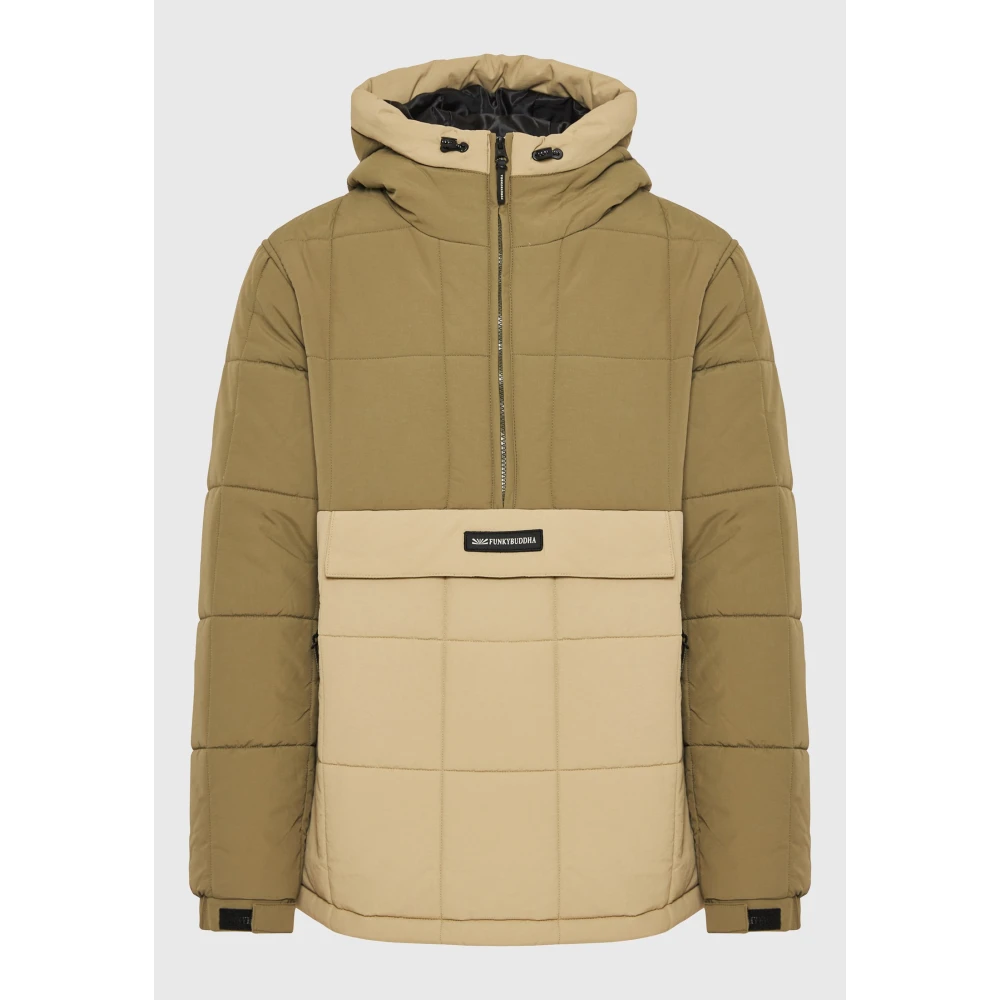 FUNKY BUDDHA Ανδρικό overhead jacket με κουκούλα