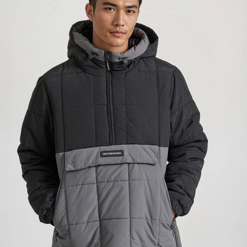 FUNKY BUDDHA Ανδρικό overhead jacket με κουκούλα