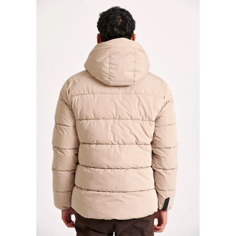 FUNKY BUDDHA Ανδρικό puffer μπουφάν με αποσπώμενη κουκούλα