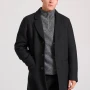 FUNKY BUDDHA Ανδρικό wool blend παλτό με εσωτερική επένδυση