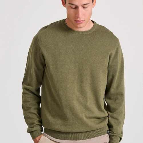 FUNKY BUDDHA Ανδρικό βαμβακερό πουλόβερ - The essentials