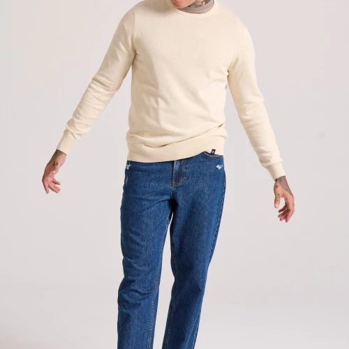 FUNKY BUDDHA Ανδρικό βαμβακερό πουλόβερ - The essentials