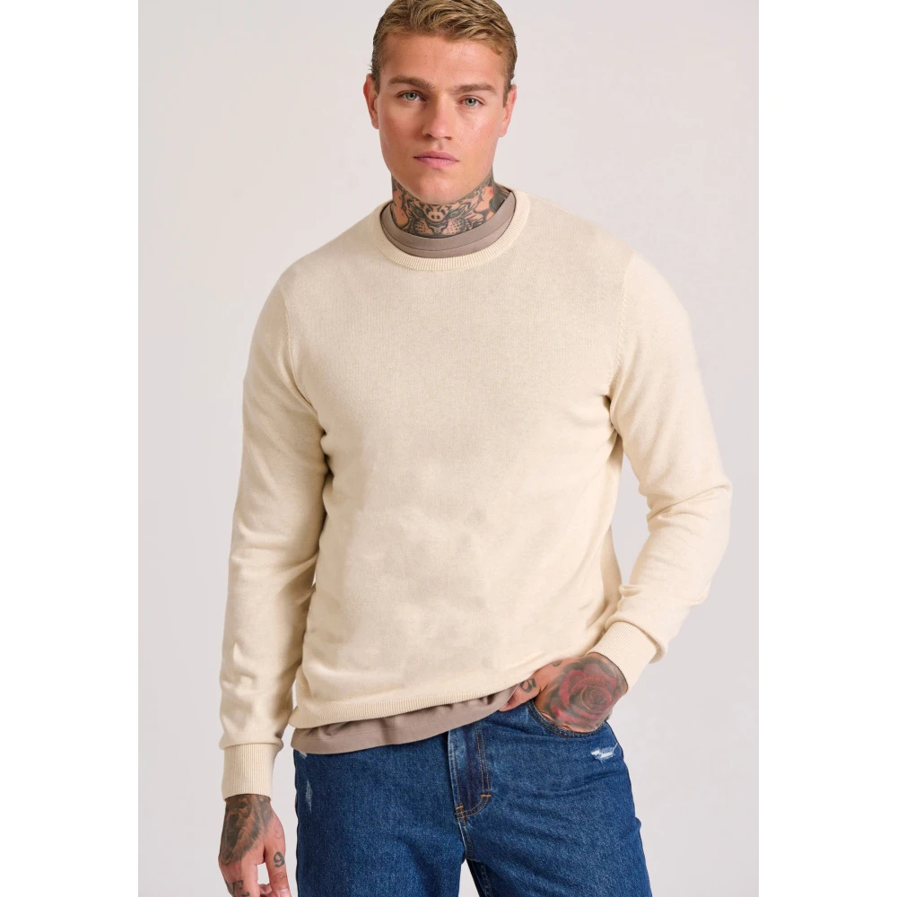 FUNKY BUDDHA Ανδρικό βαμβακερό πουλόβερ - The essentials